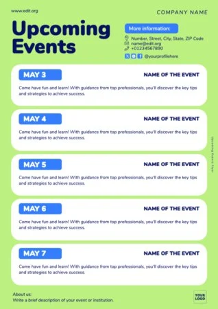 Edit an Event Program