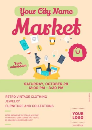 Edit a Flea Market template