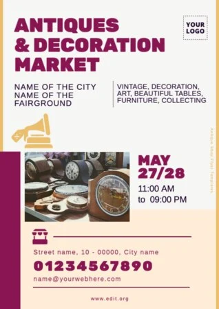 Edit a Flea Market template