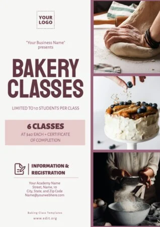 Edit a Baking Class poster