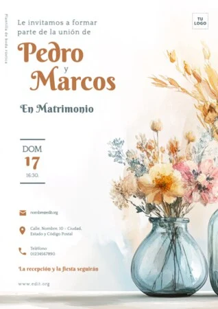 Crear una invitación de boda