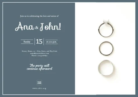 Crie um convite de casamento