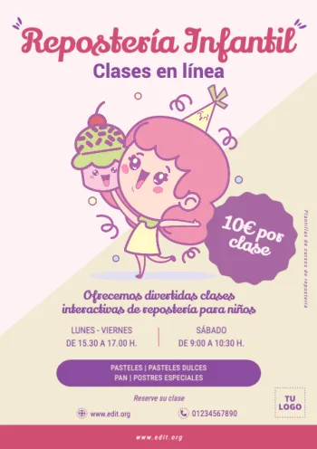 Edita un banner de Repostería