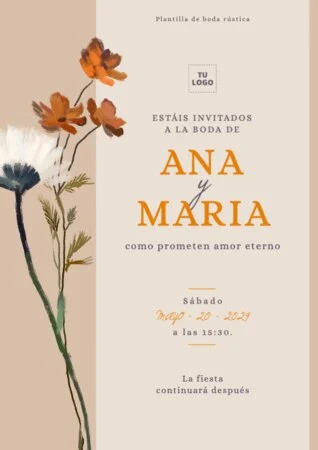 Crear una invitación de boda