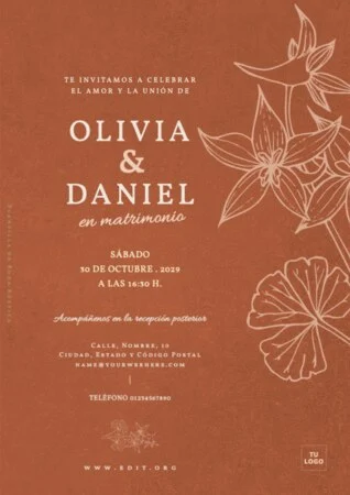 Crear una invitación de boda