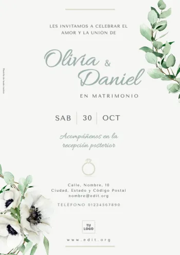 Crear una invitación de boda
