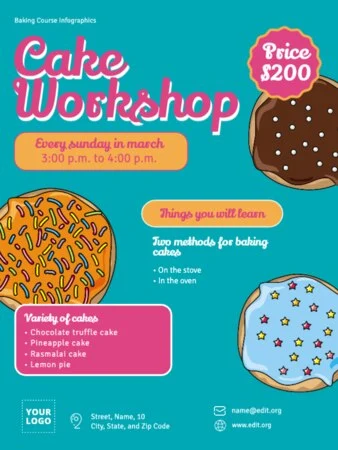 Edit a Baking Class poster