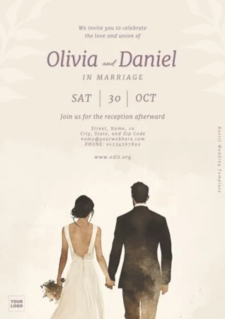 Erstelle beeindruckende Hochzeitseinladungen