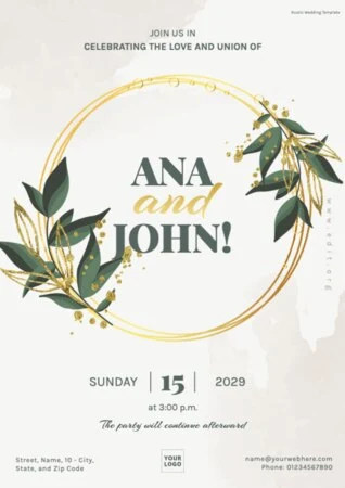 Erstelle beeindruckende Hochzeitseinladungen