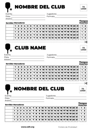 Edita un banner de Pickleball