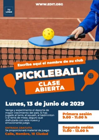 Edita un banner de Pickleball