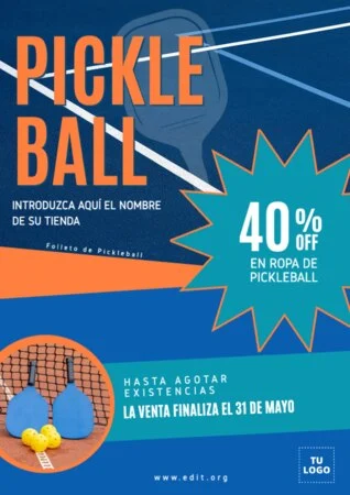 Edita un banner de Pickleball