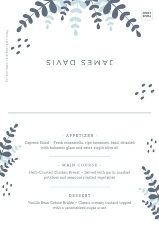 Edit a Rehearsal Dinner template