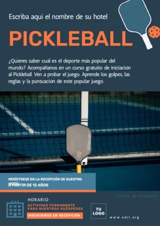 Edita un banner de Pickleball