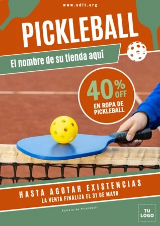 Edita un banner de Pickleball