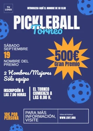 Edita un banner de Pickleball