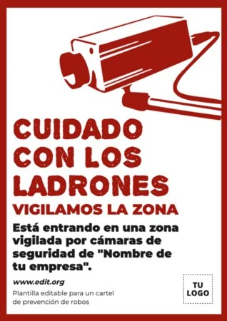 Editar un cartel de vigilancia