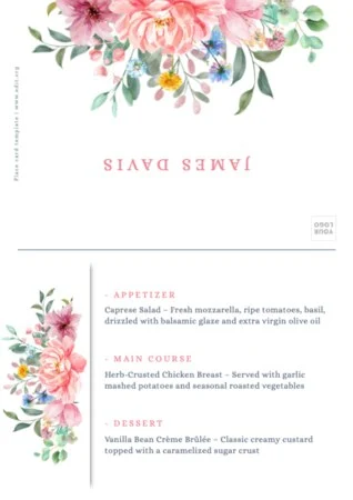 Edit a Rehearsal Dinner template