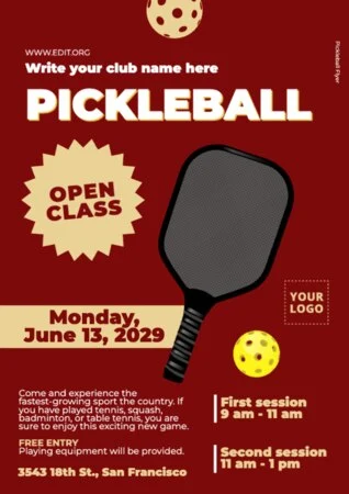 Edit a Pickleball banner