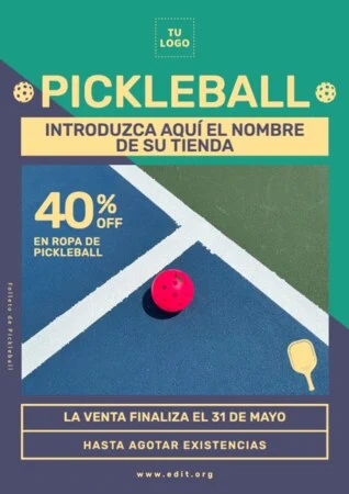 Edita un banner de Pickleball
