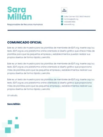 Editar una plantilla US letter