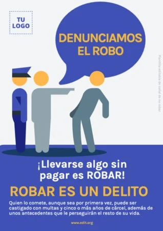 Edita un póster anti-robo