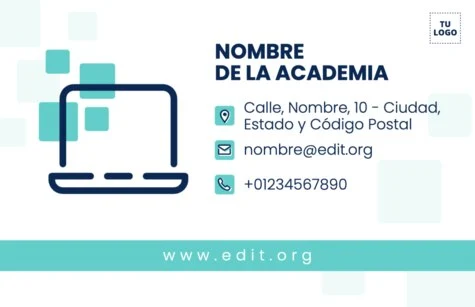 Edita una tarjeta de visita