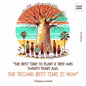 Edite um template de Dia Mundial do Meio Ambiente