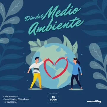 Edita una plantilla del Día Mundial del Medio Ambiente
