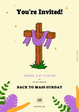 Modifica questo design per la chiesa
