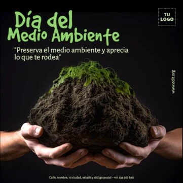 Edita una plantilla del Día Mundial del Medio Ambiente