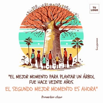 Edita una plantilla del Día Mundial del Medio Ambiente