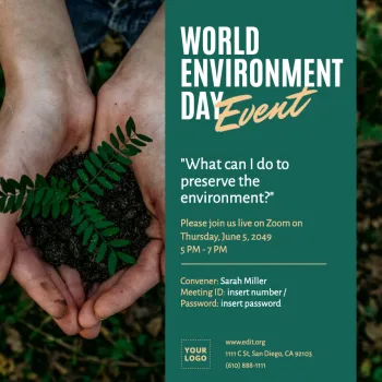 Edit a Food Waste flyer