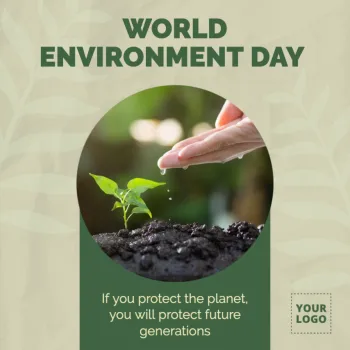 Edite um template de Dia Mundial do Meio Ambiente