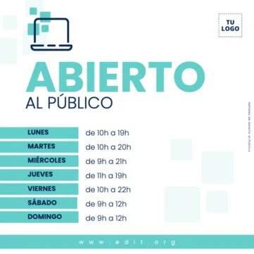 Editar mi horario comercial