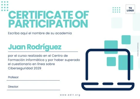 Edita un cartel para clases de informática