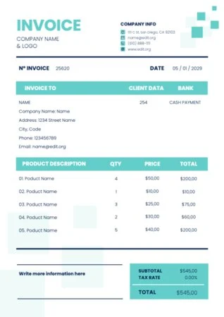 Edit an invoice