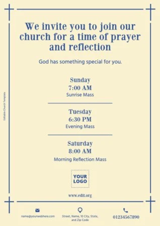 Modifica questo design per la chiesa