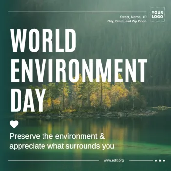 Edit a World Environment Day template
