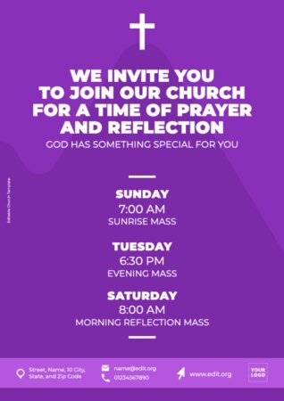 Modifica questo design per la chiesa