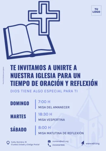 Editar diseño para Iglesia