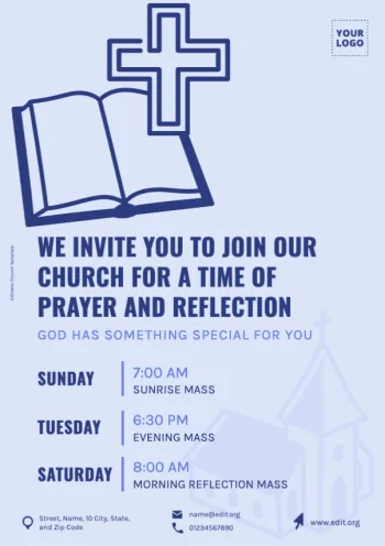 Editar template para Igreja