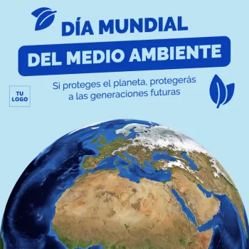 Edita una plantilla del Día Mundial del Medio Ambiente