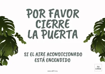 Edita un cartel de Aire Acondicionado
