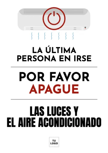 Edita un cartel de Aire Acondicionado