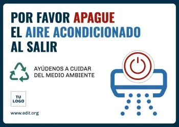 Edita un cartel de Aire Acondicionado