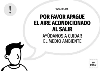 Edita un cartel de Aire Acondicionado