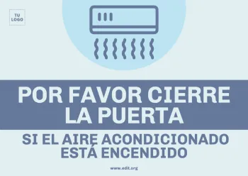 Edita un cartel de Aire Acondicionado