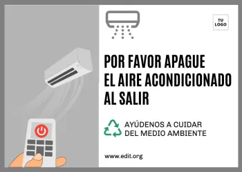 Edita un cartel de Aire Acondicionado