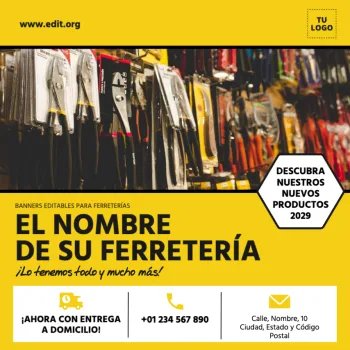 Edita un banner para Ferretería